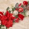 Red, Gold, Blue, Green Poinsettia, Magnolia Garland (Unlit) - Final sale / Non-returnable and Non-refundable